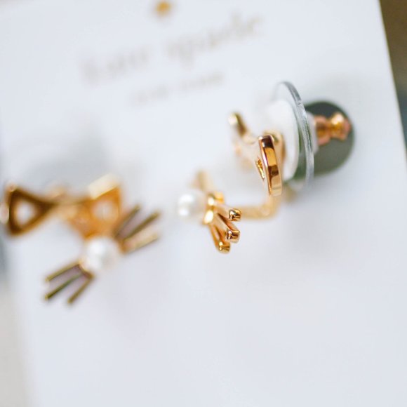 kate spade GOLD Out West Cat Ears & Whiskers Earring Jacket - Picture 4 of 5
